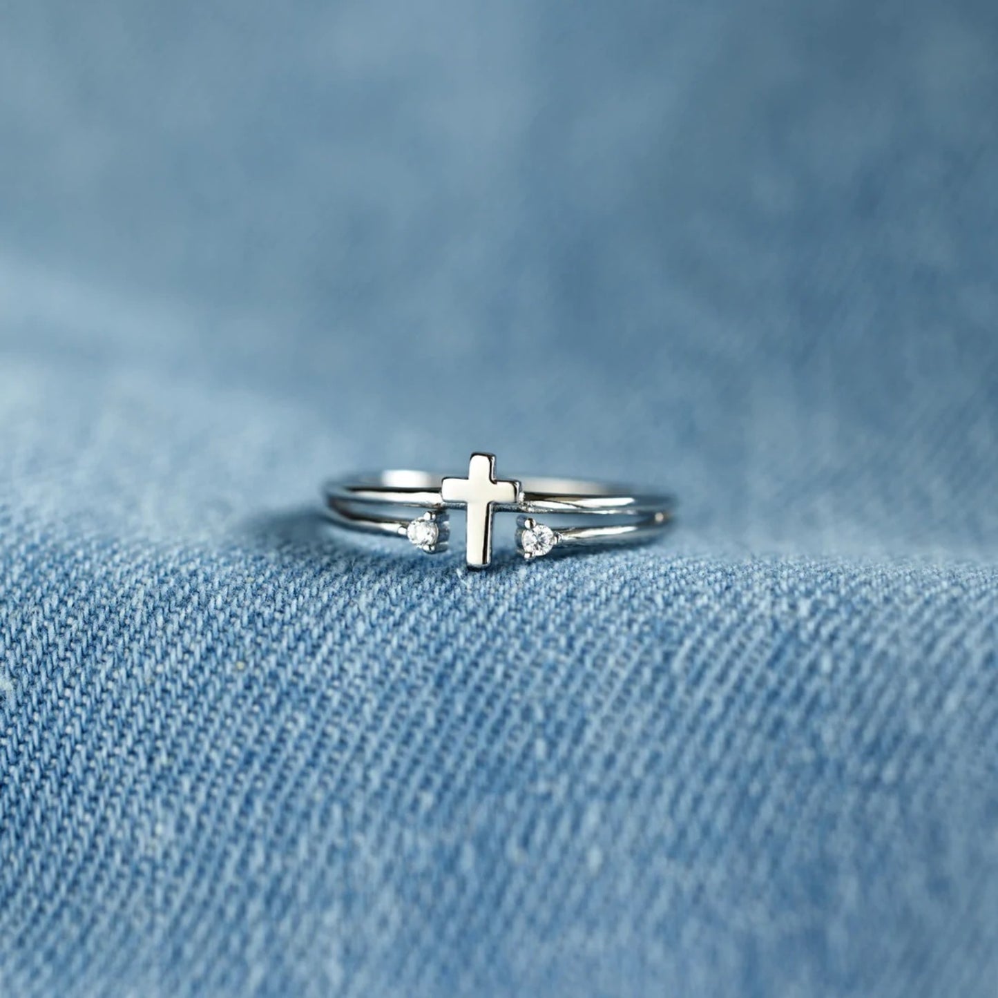 925 Sterling Silver Cross Ring - NocturnalExpressions