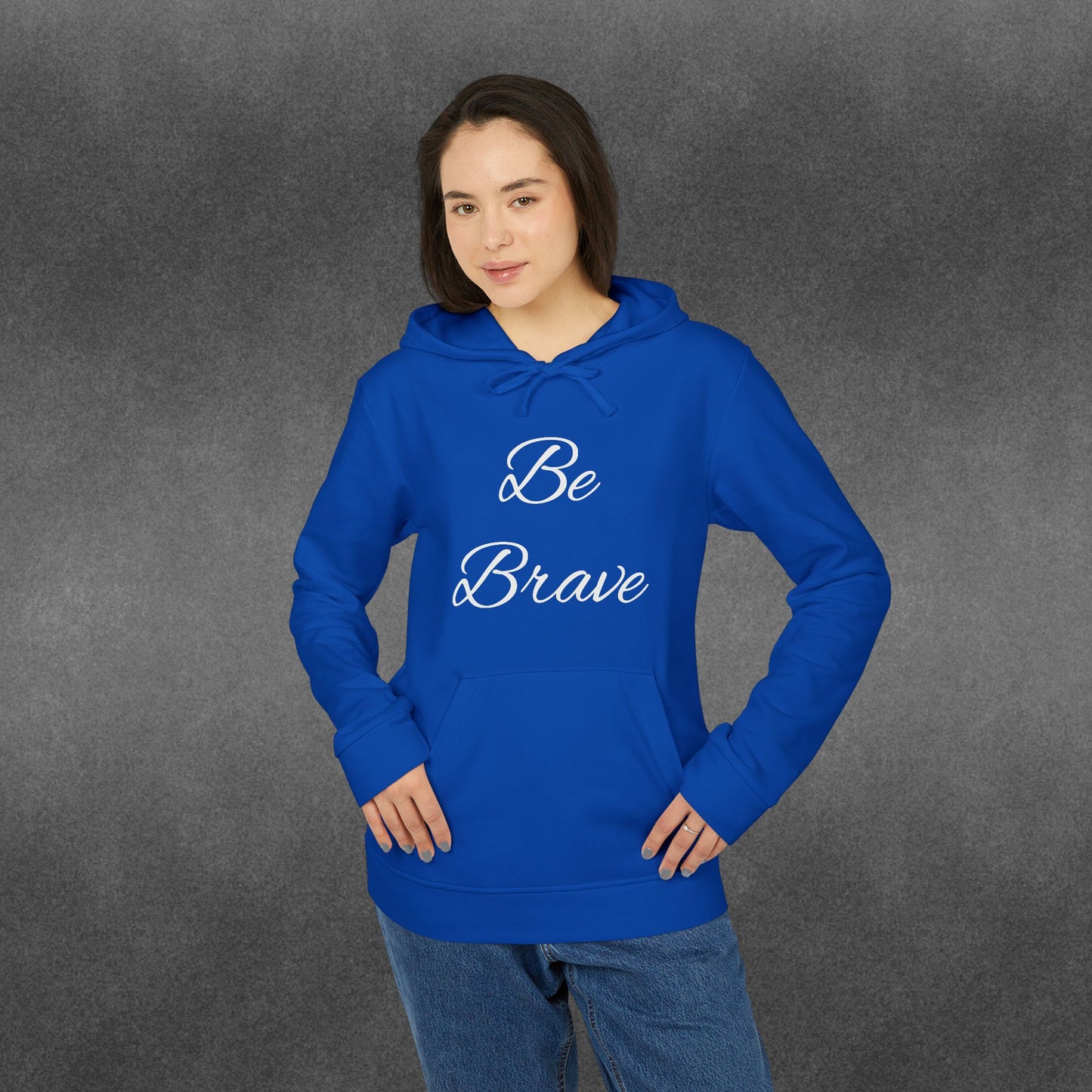 Be Brave Typography adidas® Unisex Fleece Hoodie