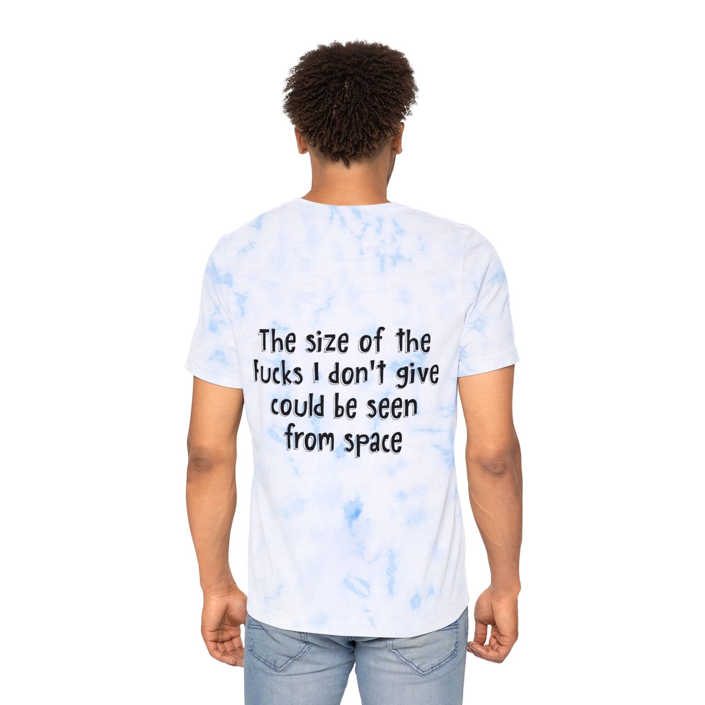 Alien Typographical Art Fashion Tie-Dyed T-Shirt