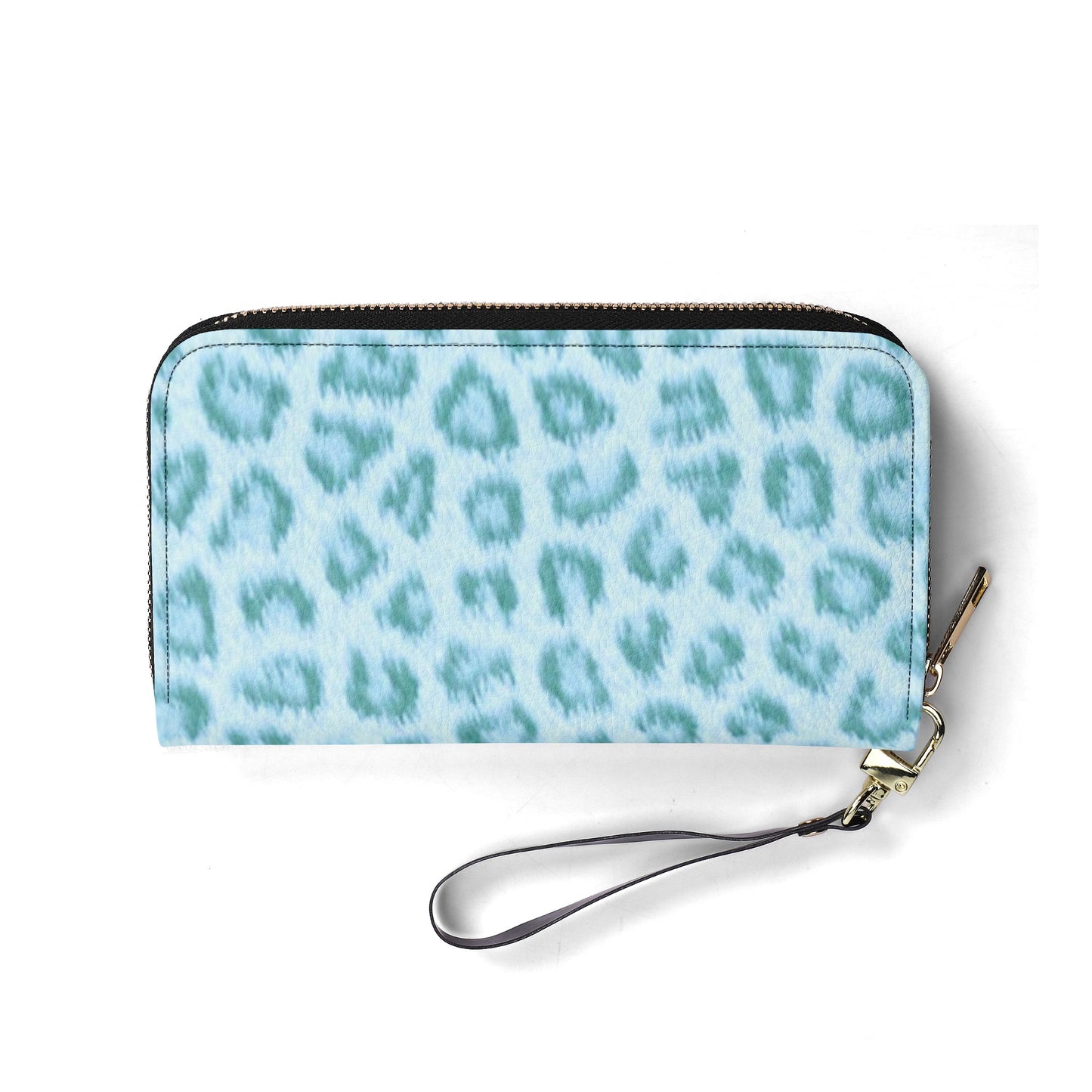 Teal Leopard Print PU Leather Wallet - NocturnalExpressions