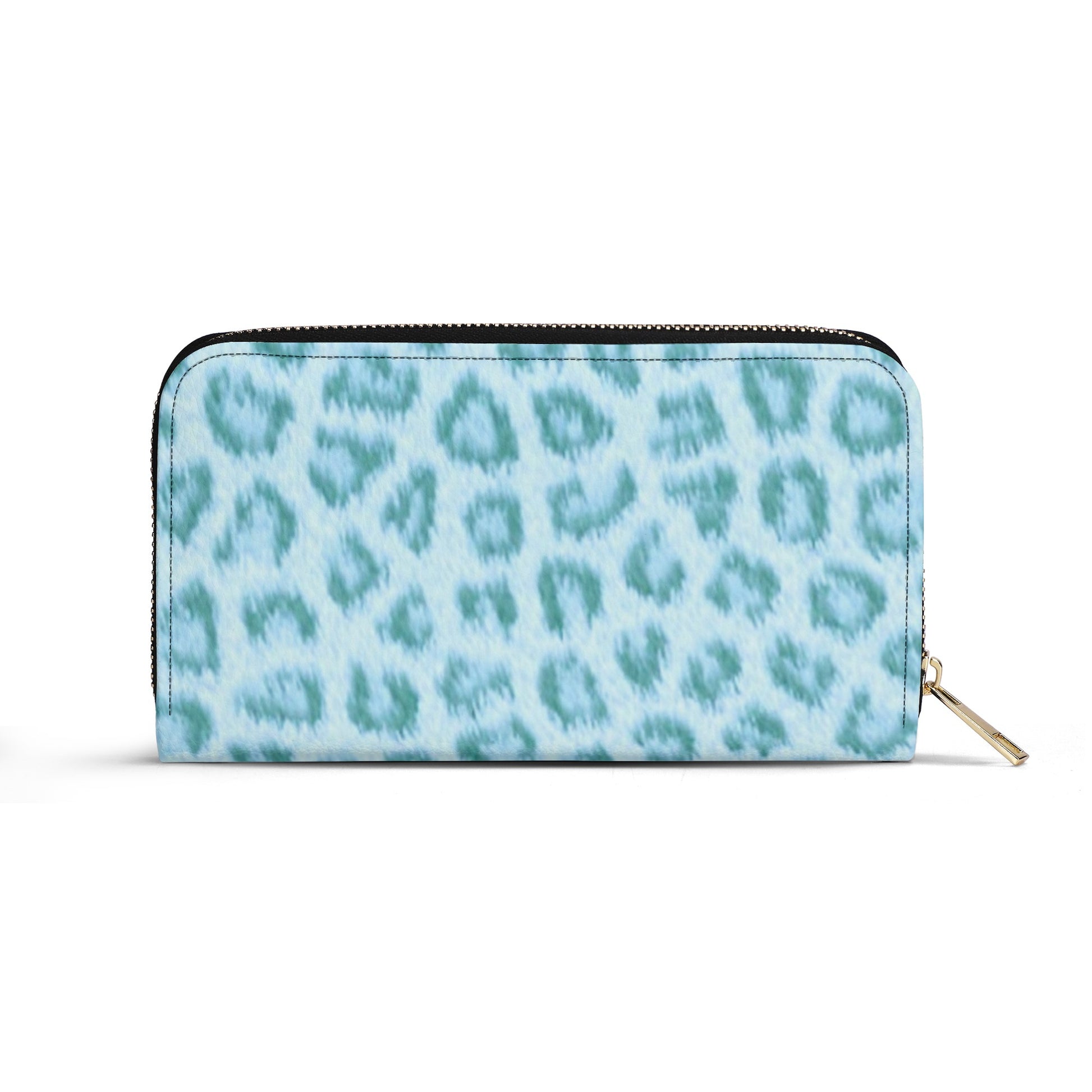 Teal Leopard Print PU Leather Wallet - NocturnalExpressions