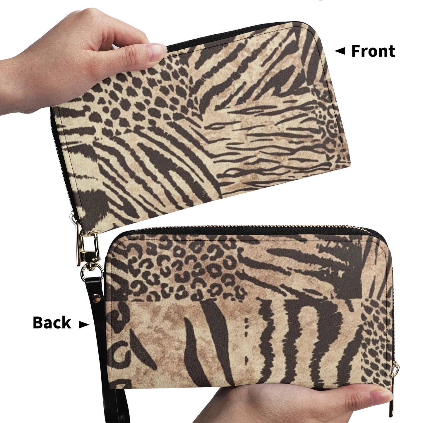 Animal Print Pattern Print PU Leather Wallet - NocturnalExpressions