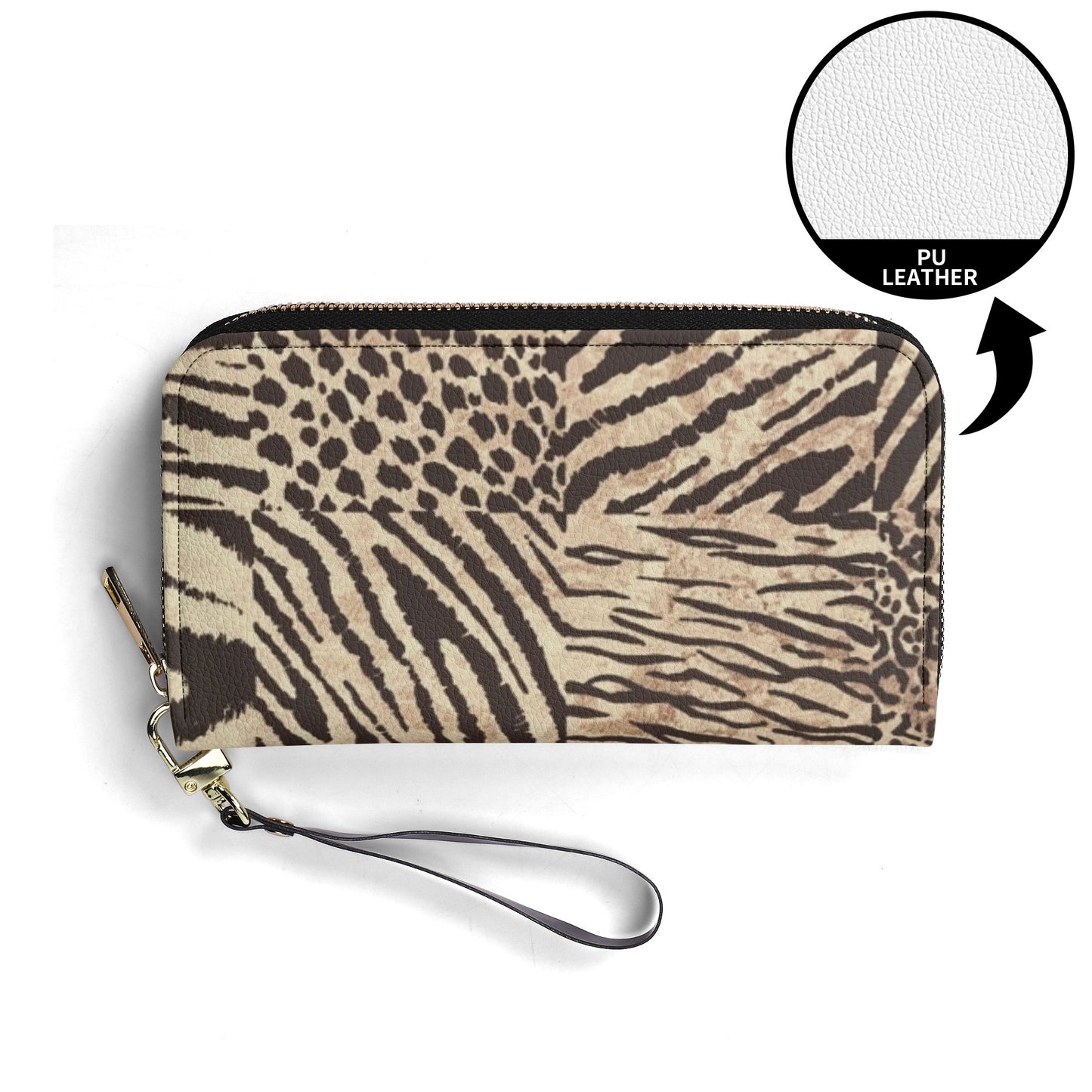 Animal Print Pattern Print PU Leather Wallet - NocturnalExpressions