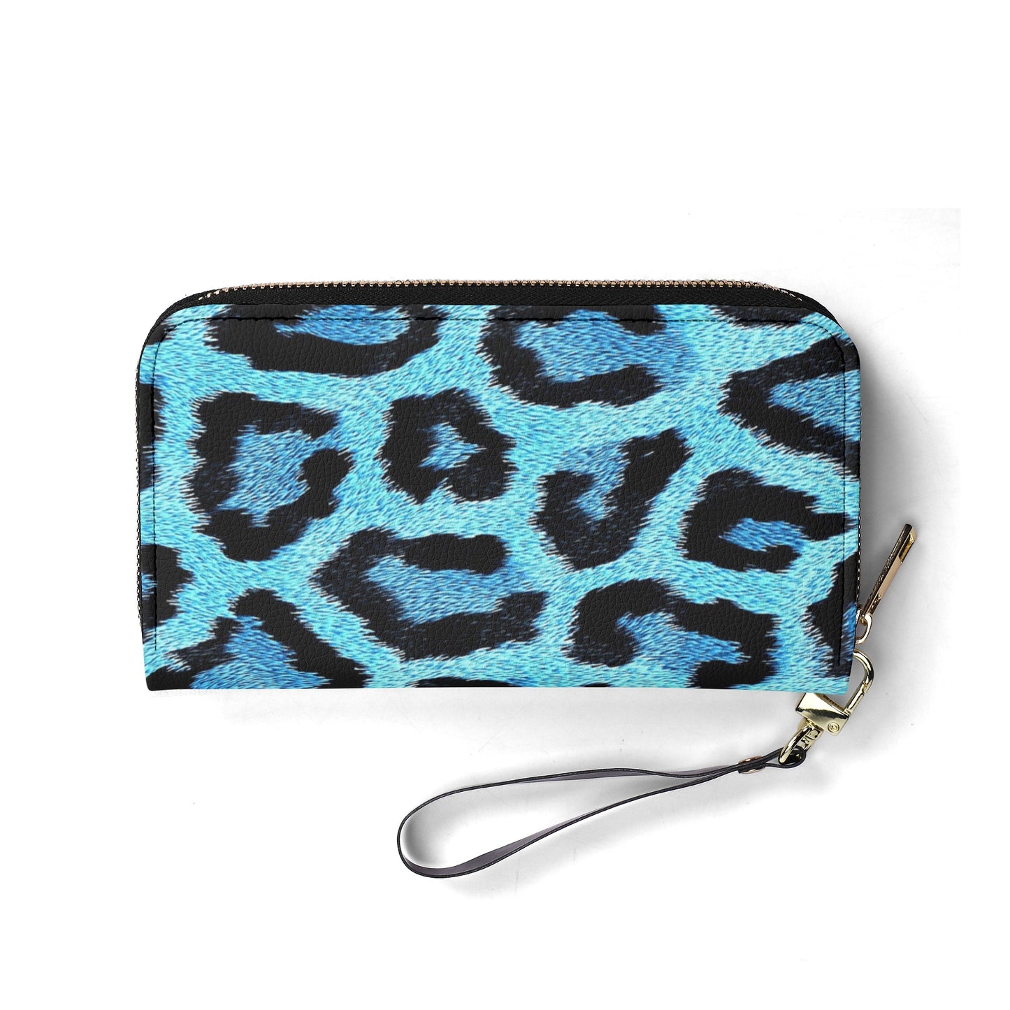 Teal Leopard Print PU Leather Wallet - NocturnalExpressions