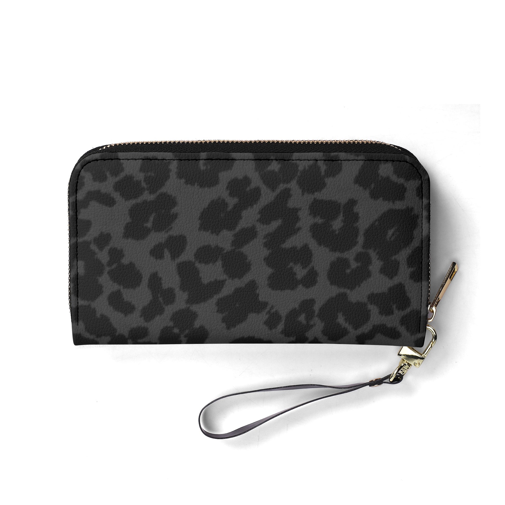 Black Leopard Print PU Leather Wallet - NocturnalExpressions