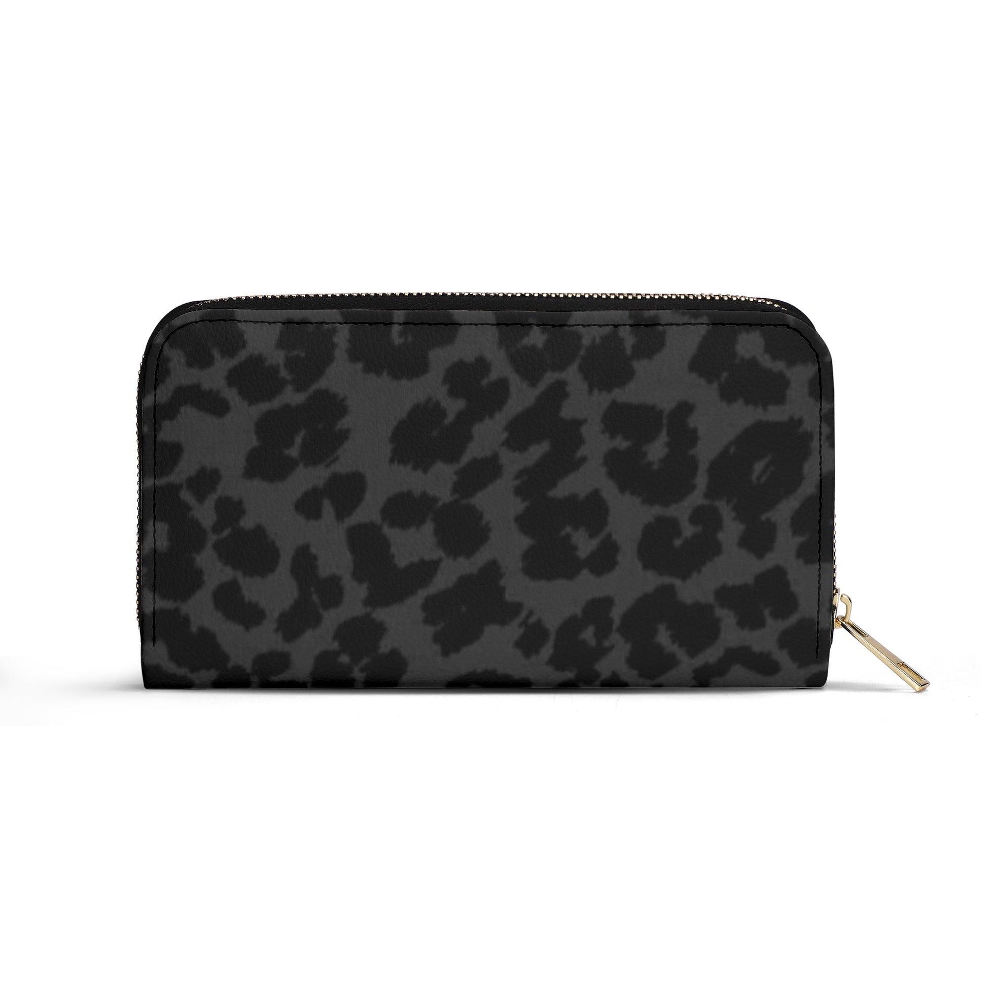 Black Leopard Print PU Leather Wallet - NocturnalExpressions