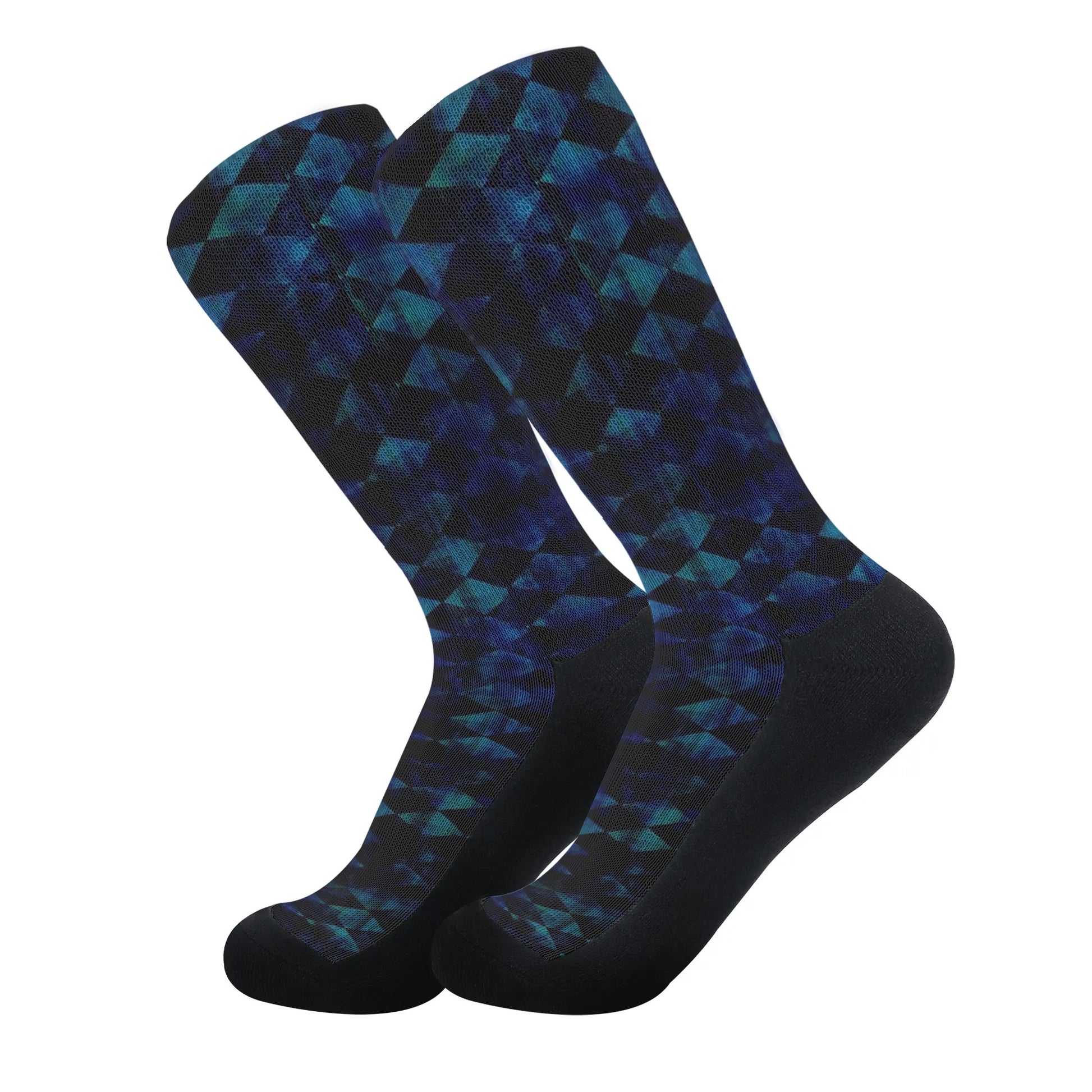 Argyle Pattern Crew Socks - NocturnalExpressions