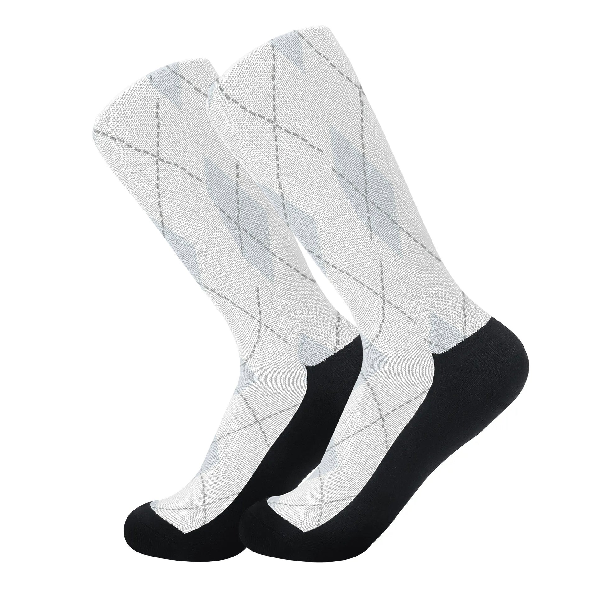 Argyle Pattern Crew Socks - NocturnalExpressions