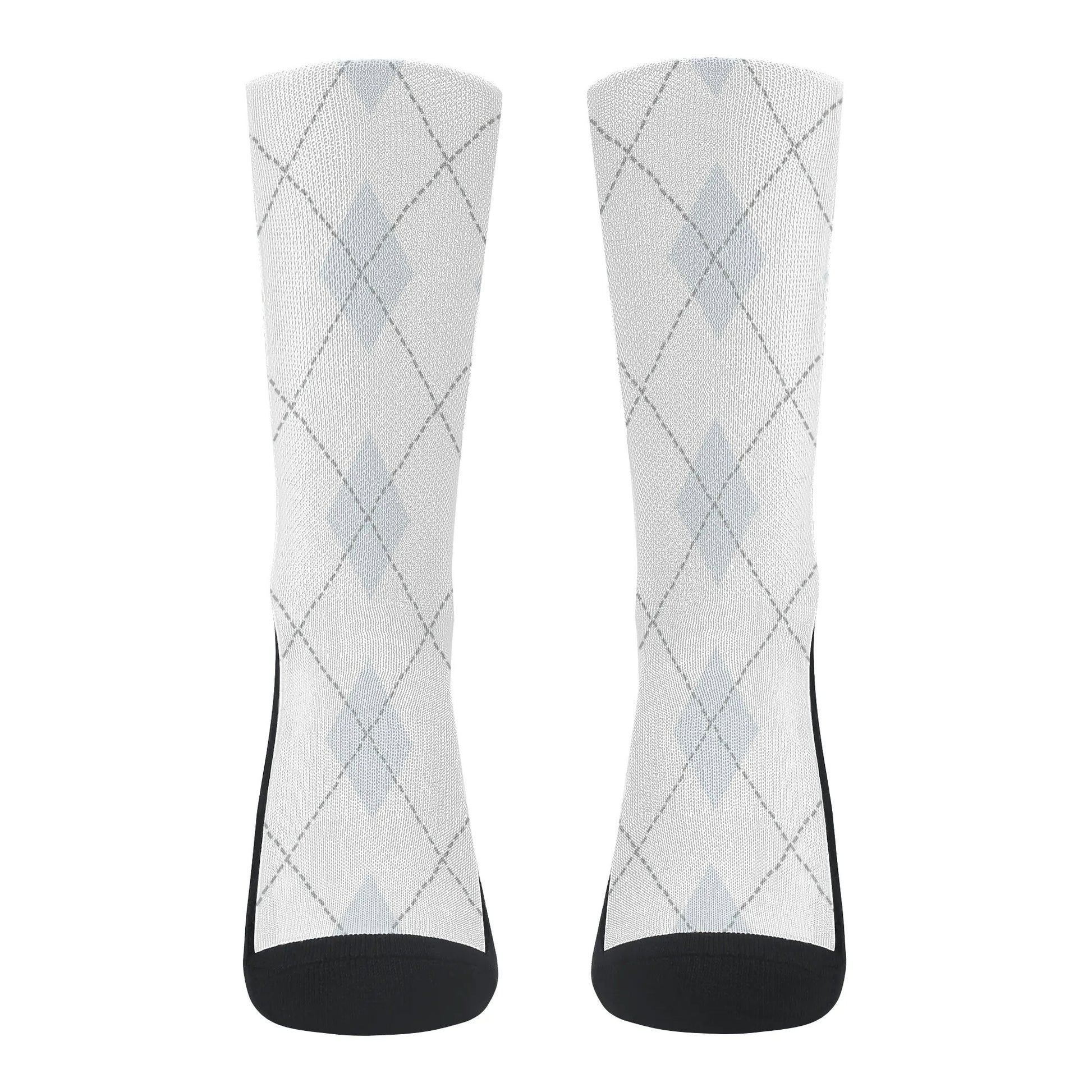 Argyle Pattern Crew Socks - NocturnalExpressions