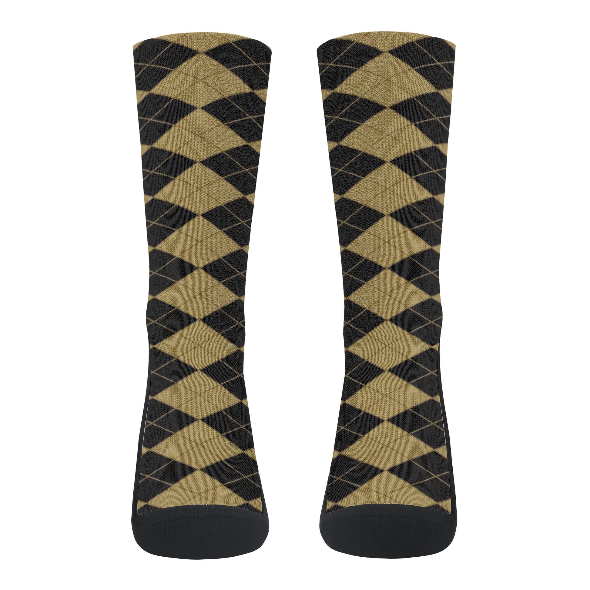 Argyle Pattern Crew Socks - NocturnalExpressions