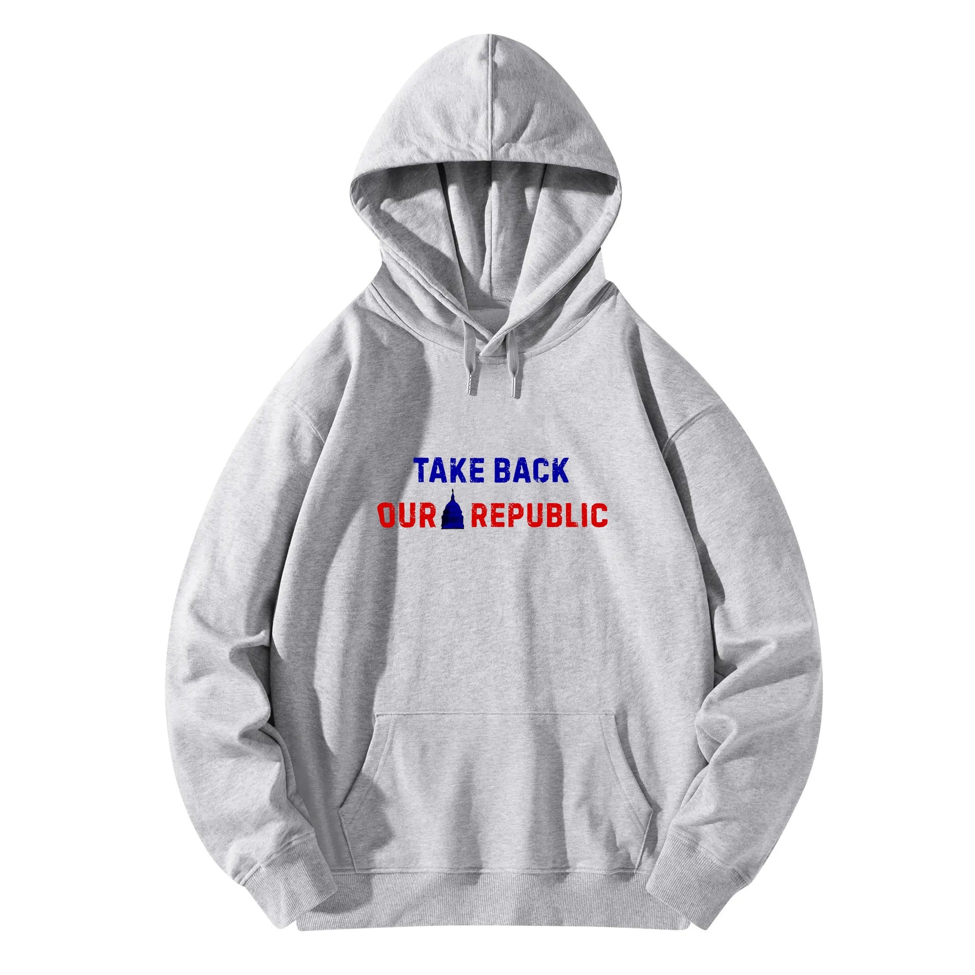 Unisex Take Back Our Republic Typography Cotton Pullover Hoodie - NocturnalExpressions