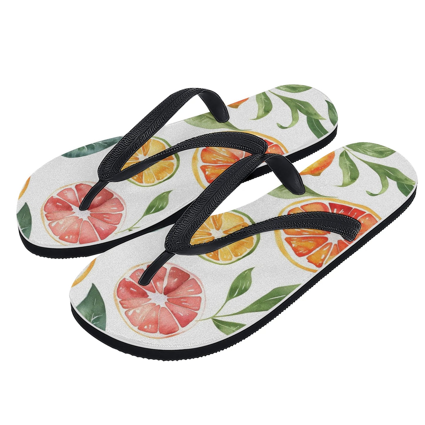 Womens Colorful Summer Style Printed Flip Flops - NocturnalExpressions