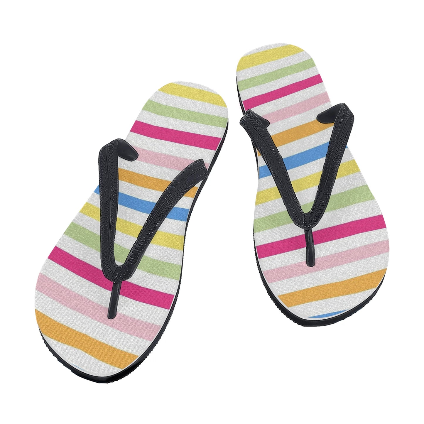 Womens Colorful Summer Style Printed Flip Flops - NocturnalExpressions