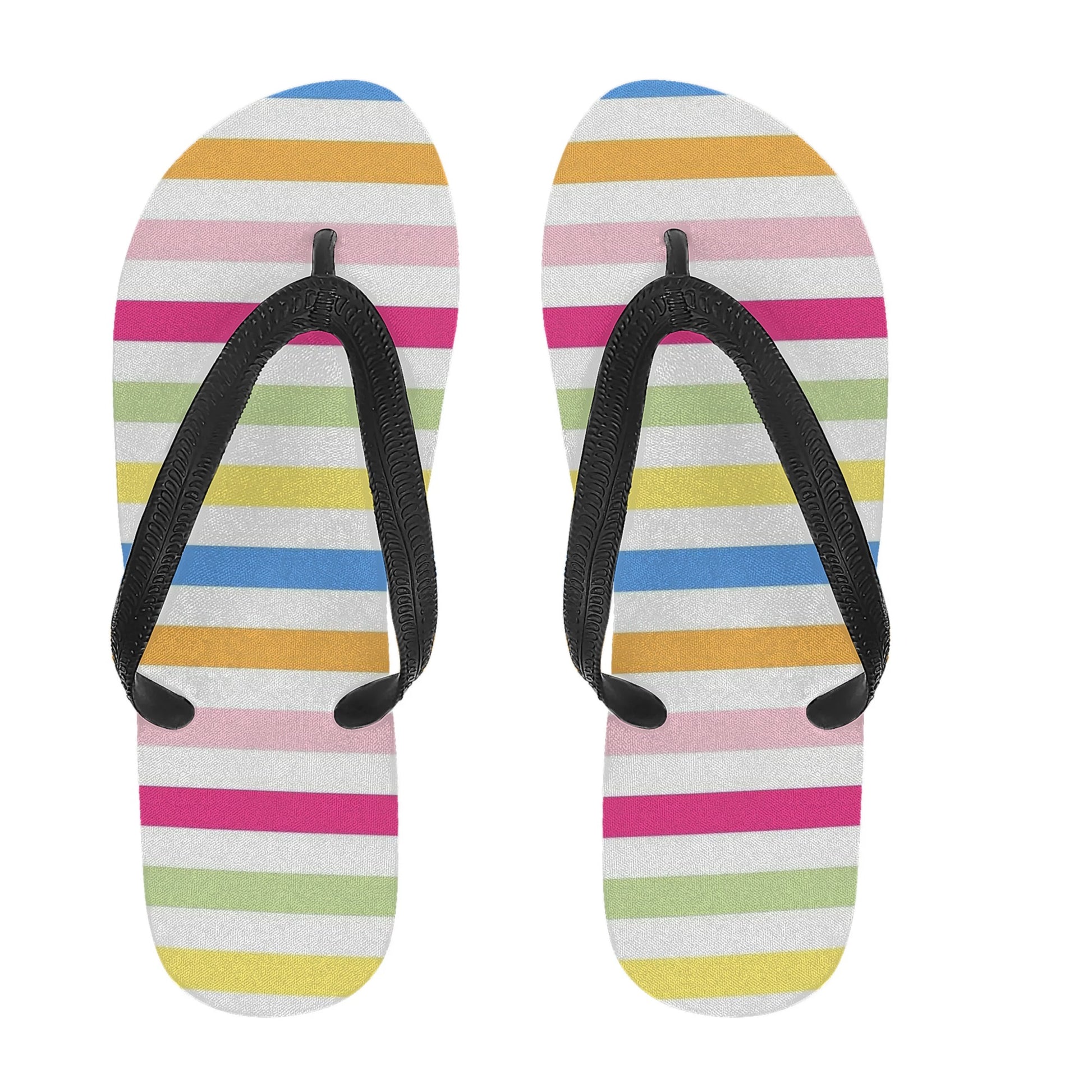 Womens Colorful Summer Style Printed Flip Flops - NocturnalExpressions