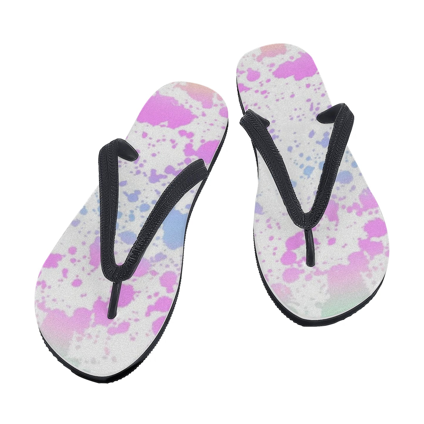 Womens Colorful Summer Style Printed Flip Flops - NocturnalExpressions