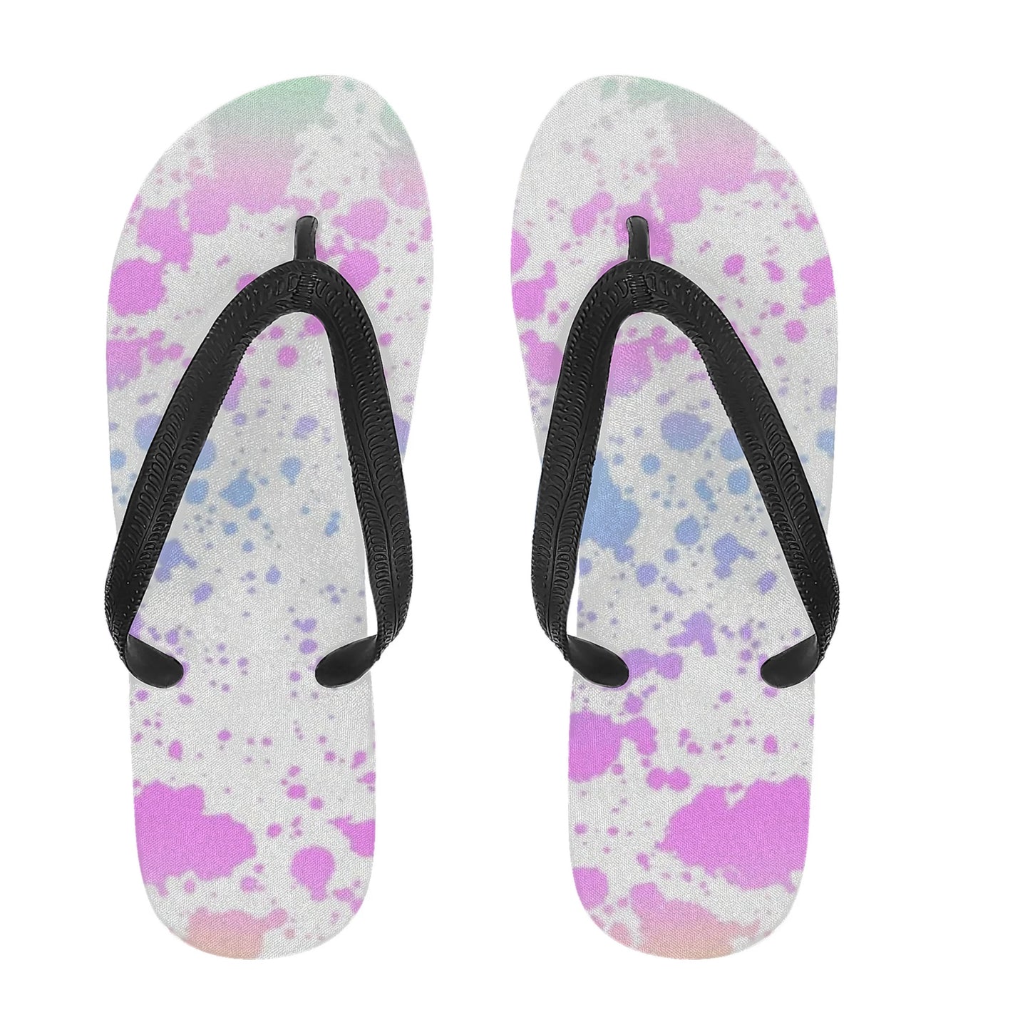 Womens Colorful Summer Style Printed Flip Flops - NocturnalExpressions