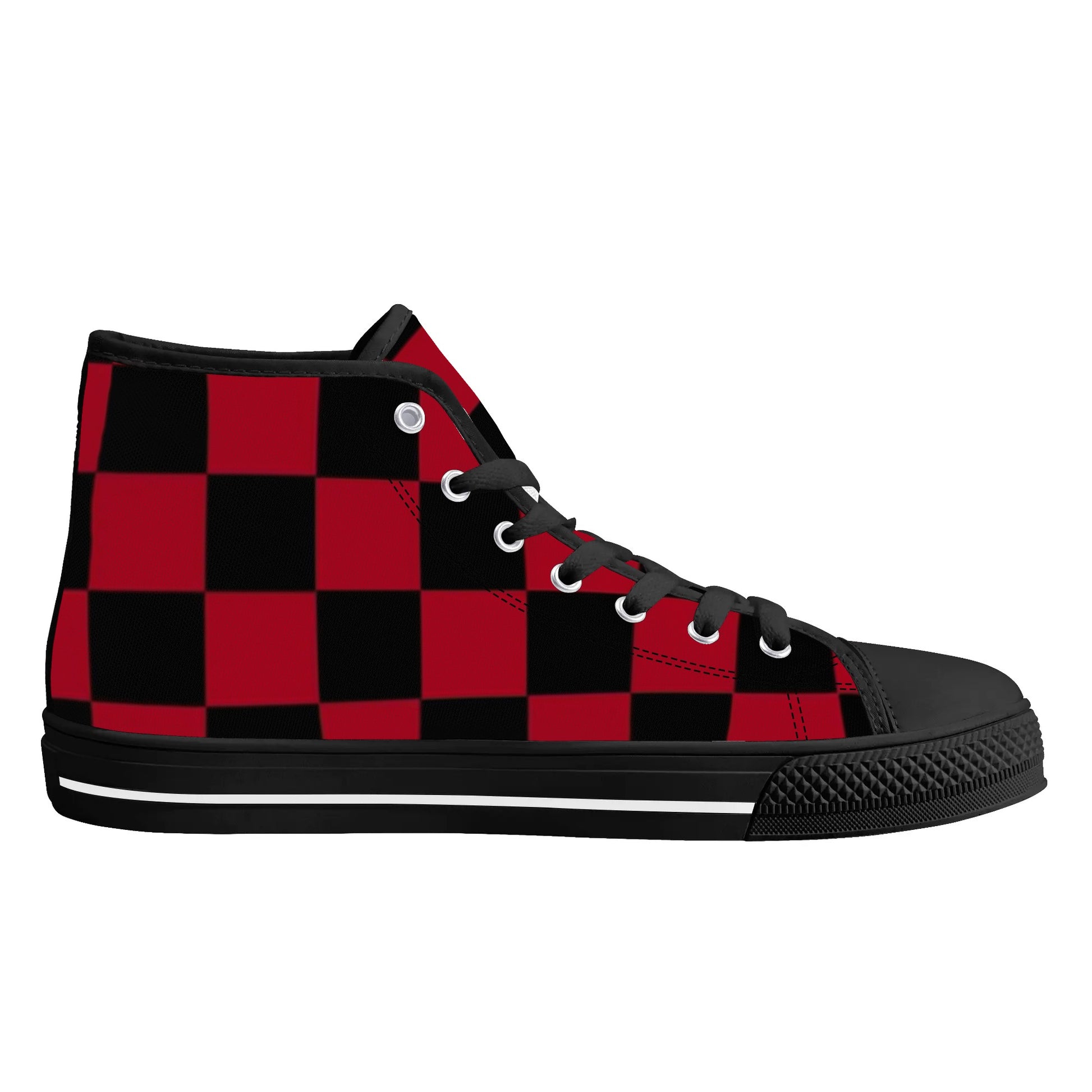 Womens Gothic Style High Top Canvas Shoes - NocturnalExpressions