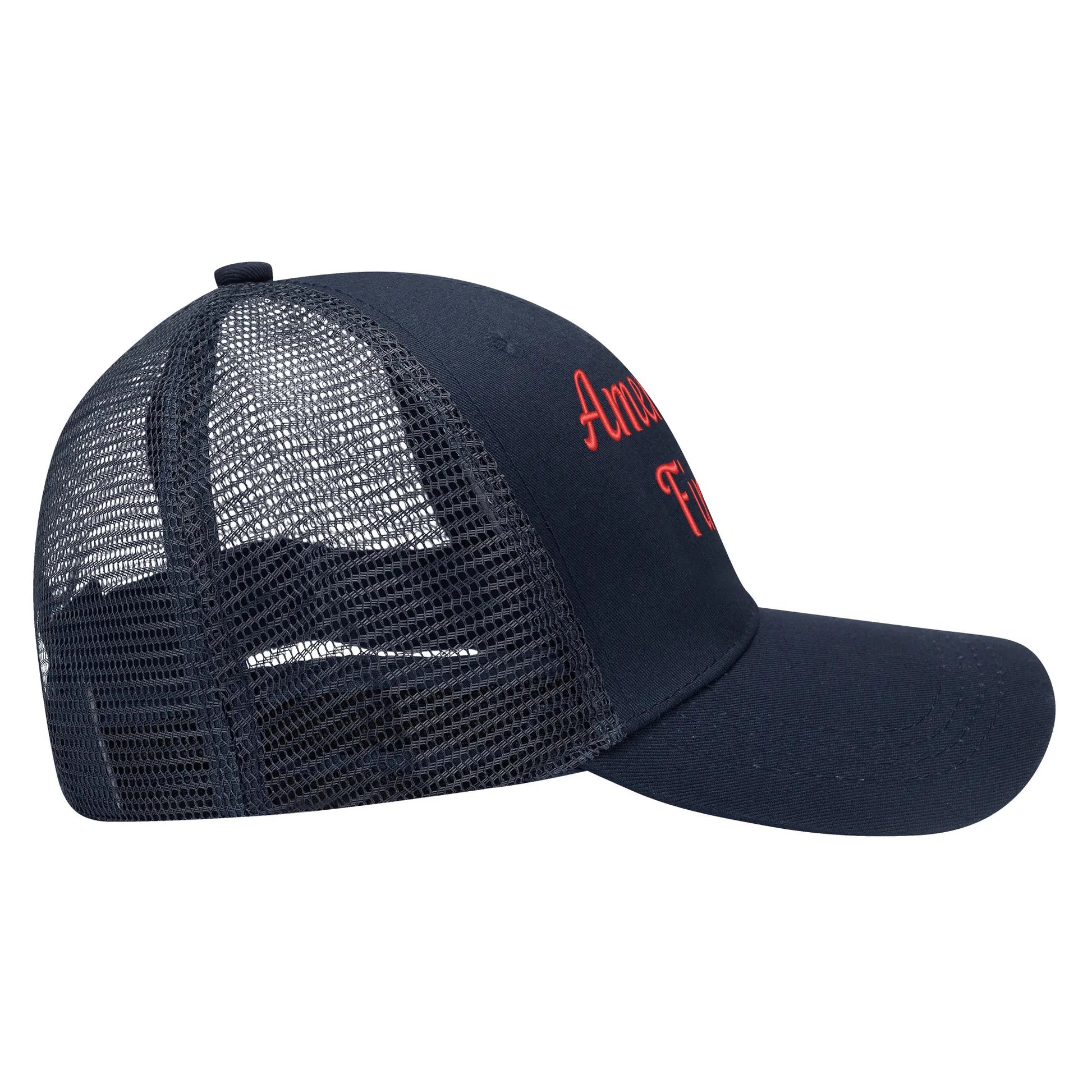 America First Emobrideried Trucker Hat - NocturnalExpressions