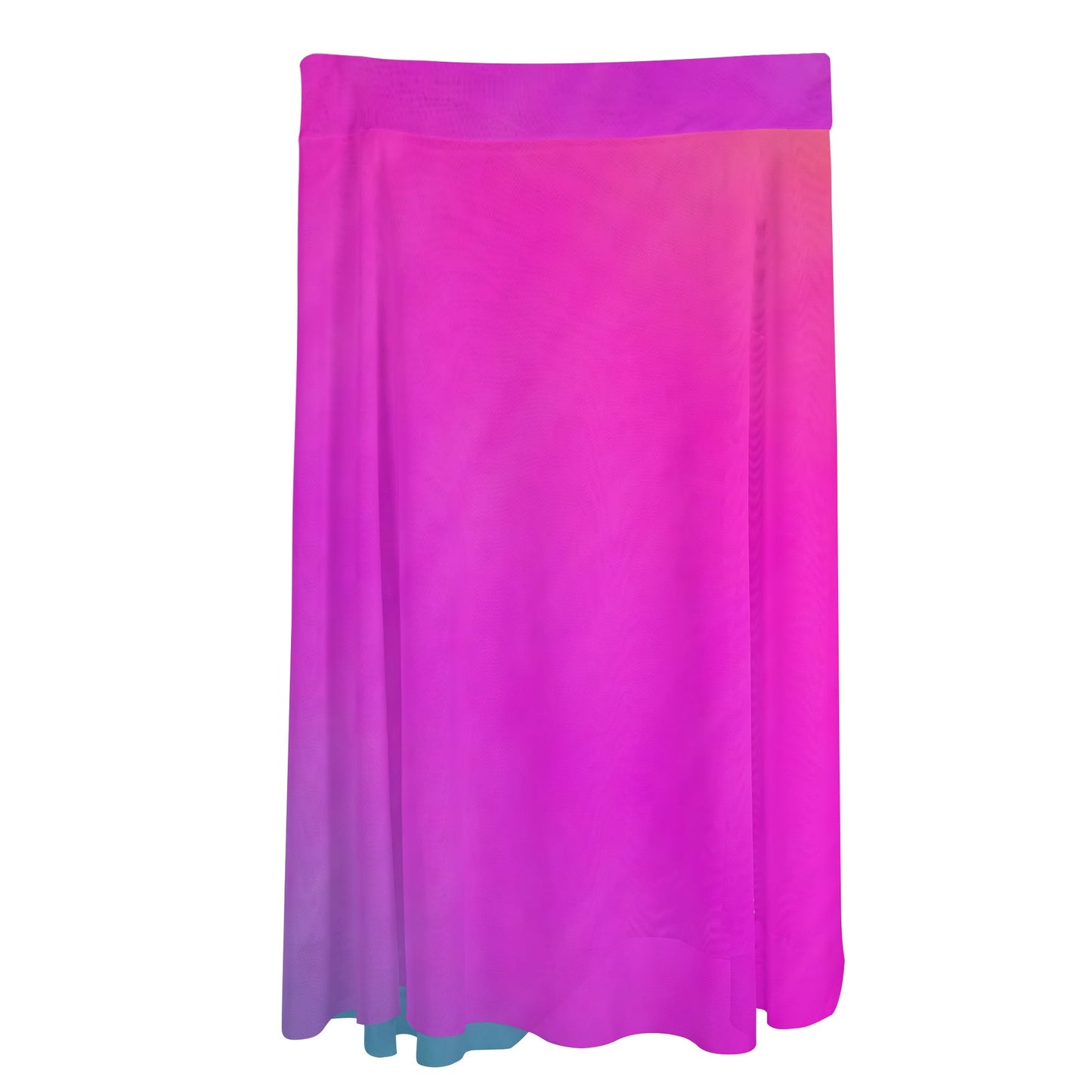 Womens Multicolored Cover-up Wraparound Skirt