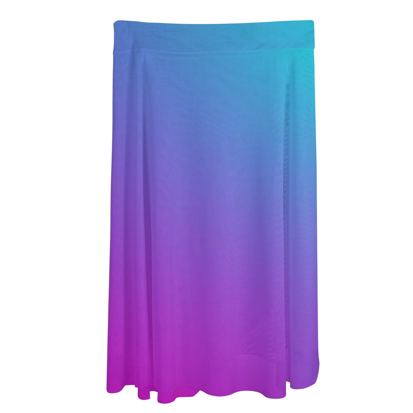 Womens Multicolored Cover-up Wraparound Skirt