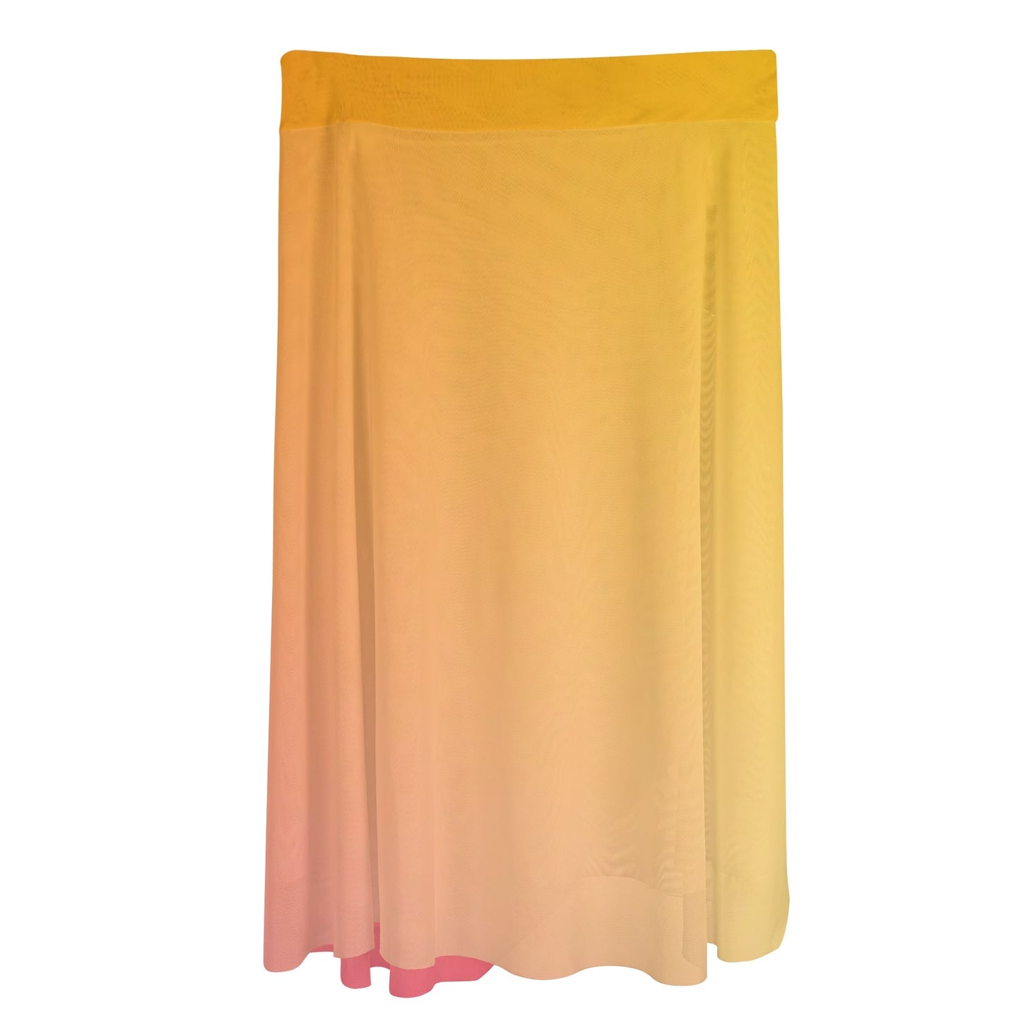 Womens Multicolored Cover-up Wraparound Skirt