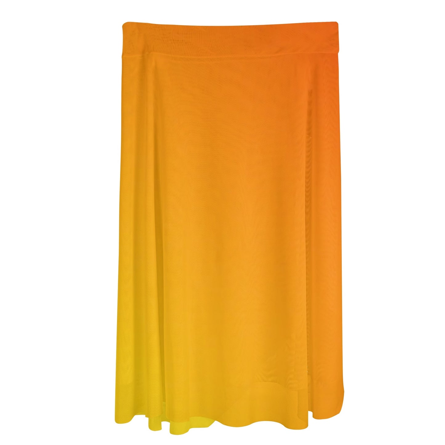 Womens Multicolored Cover-up Wraparound Skirt