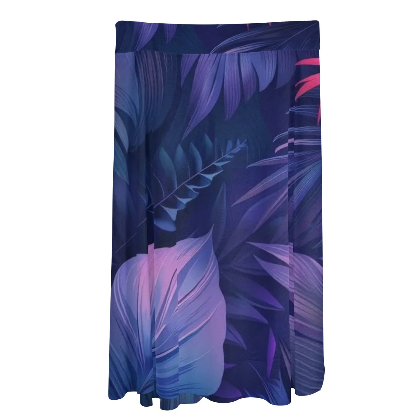 Womens Multicolored Cover-up Wraparound Skirt