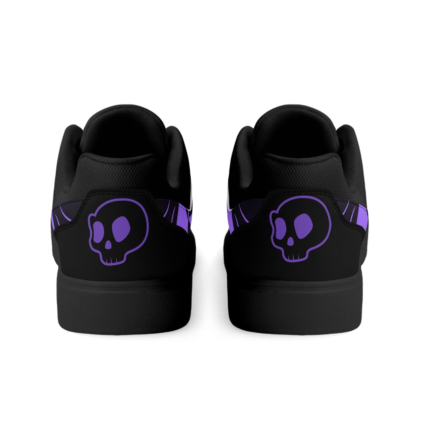 Skullies(c) Unisex PU Leather Skull Pattern Skate Shoes