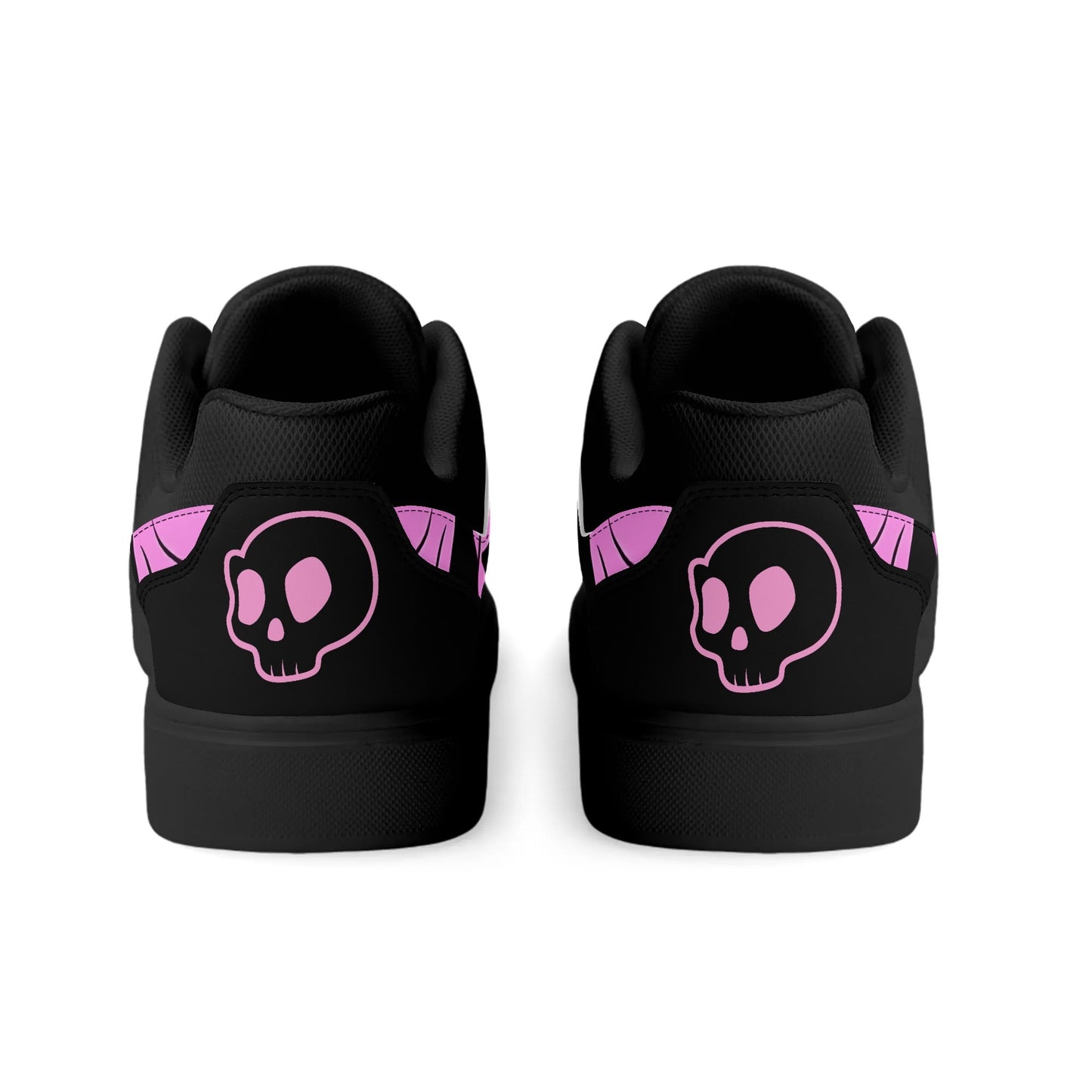 Skullies(c) Unisex PU Leather Skull Pattern Skate Shoes