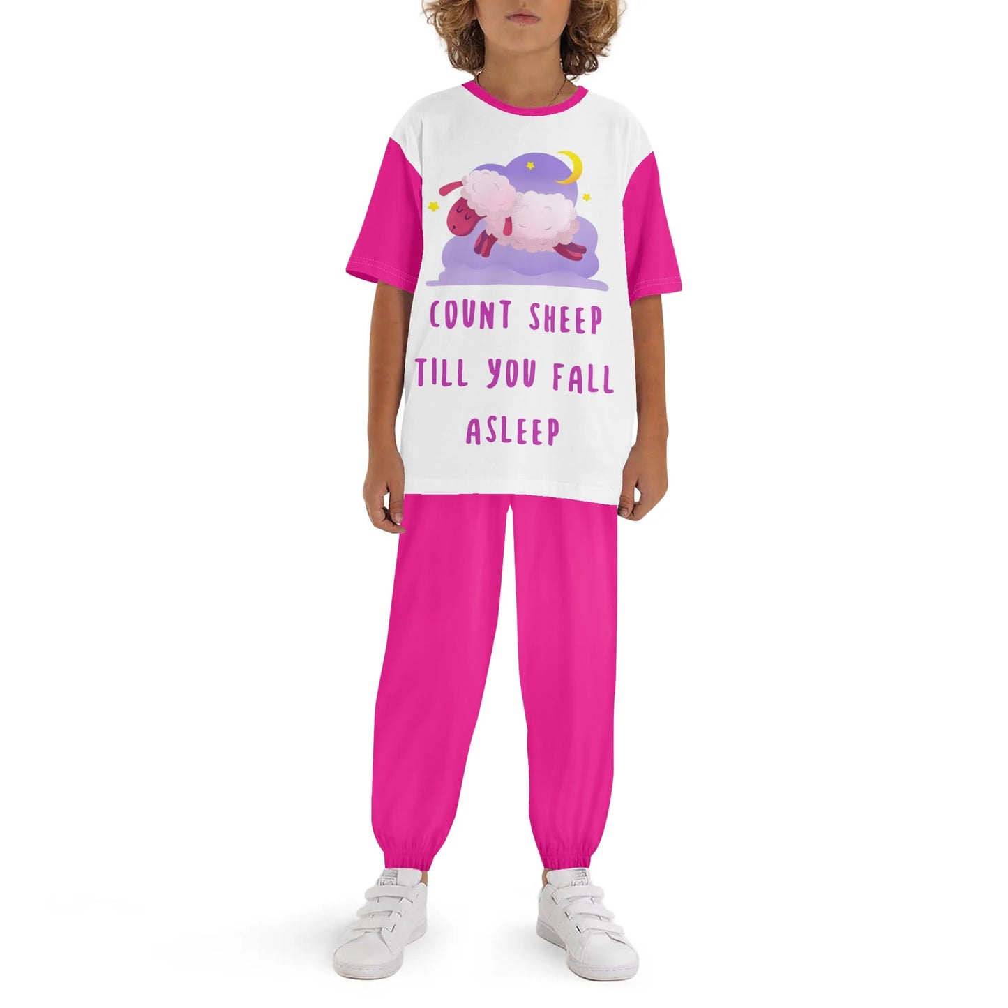 Adorable Graphics Childrens Sleepwear Short Sleeve Shirt and Long Pants Set