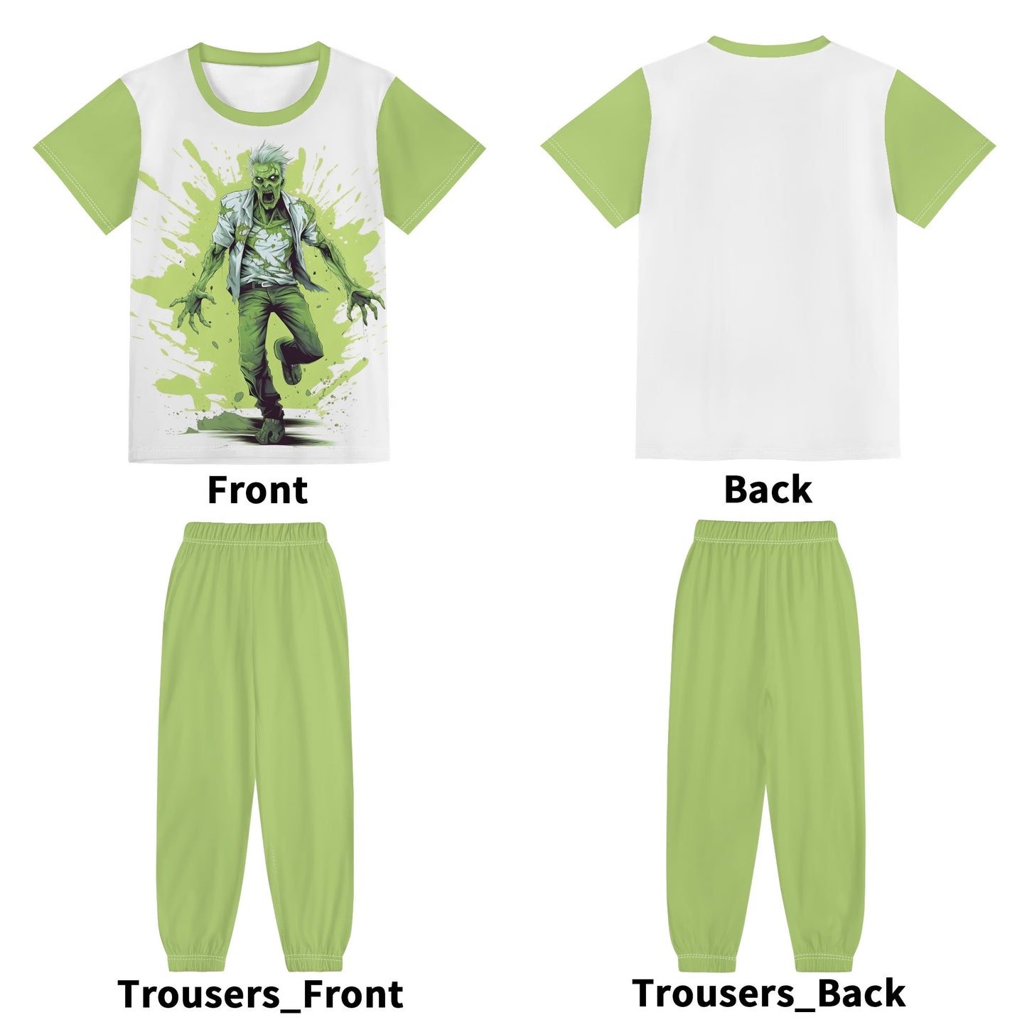 Adorable Graphics Childrens Sleepwear Short Sleeve Shirt and Long Pants Set