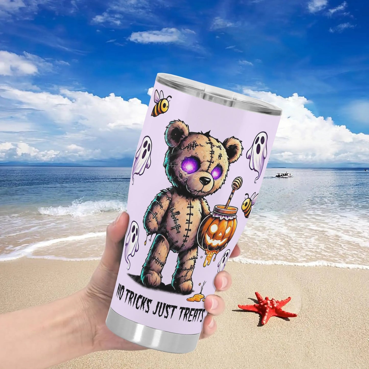 3D Halloween Personalized Stainless Steel Tumbler 30oz Printed Cup Gift