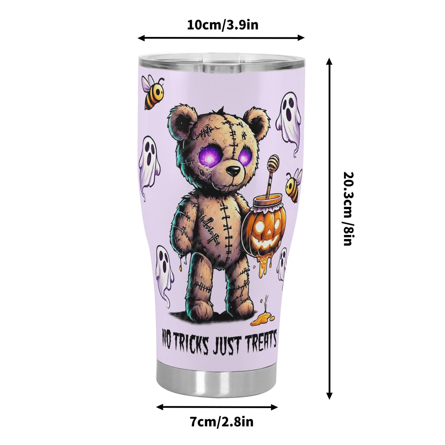 3D Halloween Personalized Stainless Steel Tumbler 30oz Printed Cup Gift