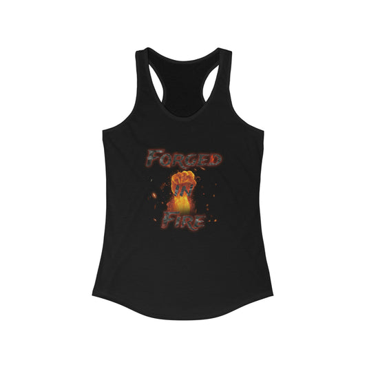 Women's Ideal Forged In Fire Graphic Design Racerback Tank - NocturnalExpressions