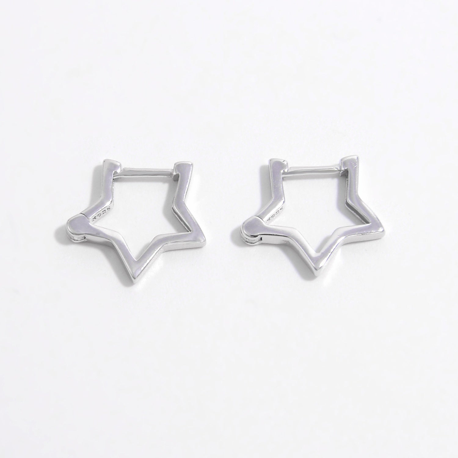 925 Sterling Silver Star Earrings - NocturnalExpressions