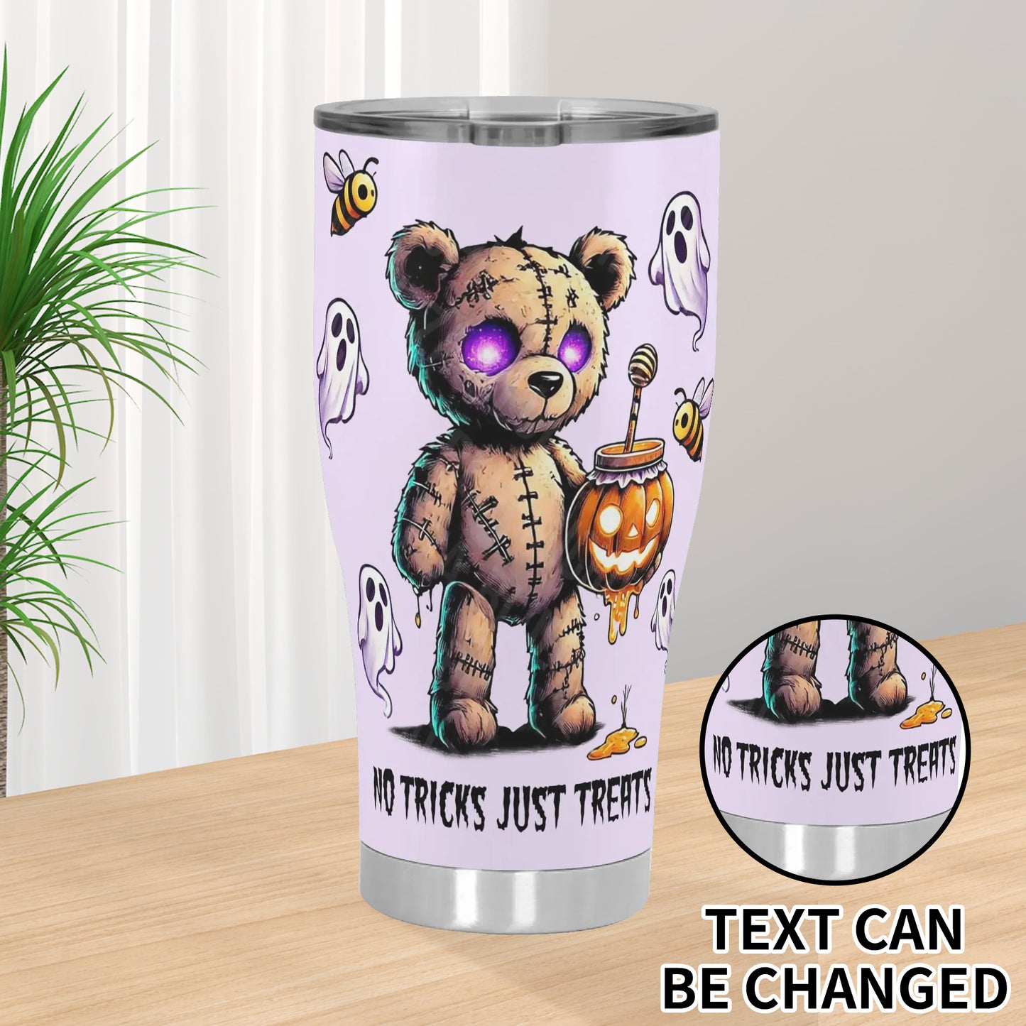 3D Halloween Personalized Stainless Steel Tumbler 30oz Printed Cup Gift