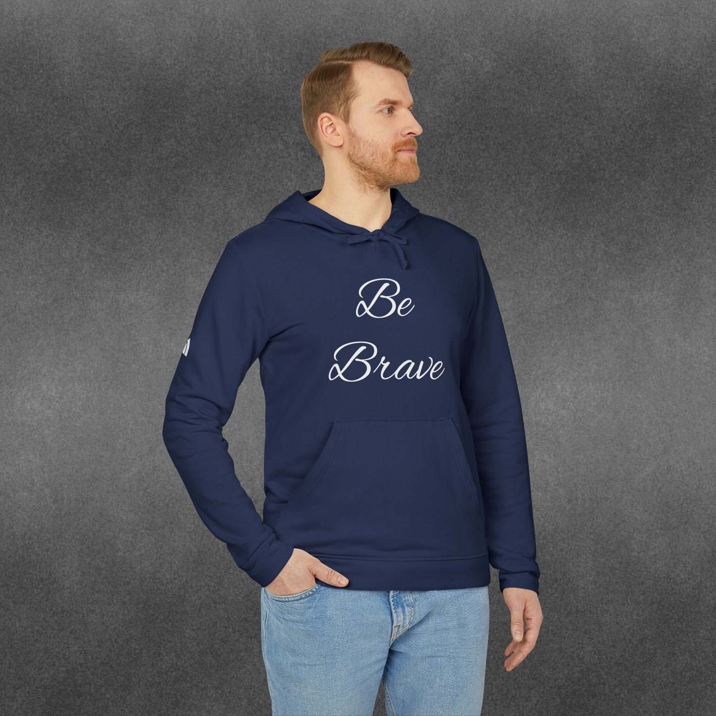 Be Brave Typography adidas® Unisex Fleece Hoodie