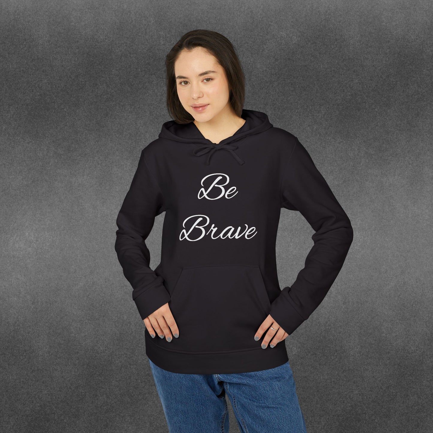 Be Brave Typography adidas® Unisex Fleece Hoodie