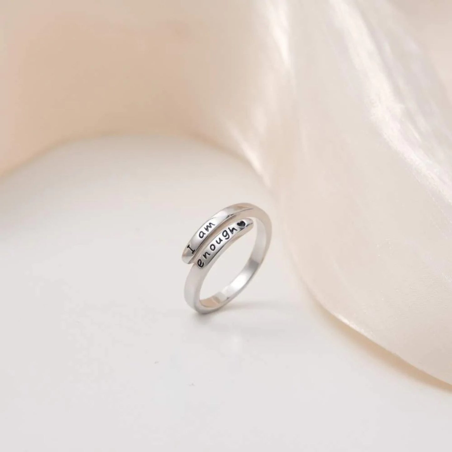 925 Sterling Silver Engraved Bypass Ring - NocturnalExpressions