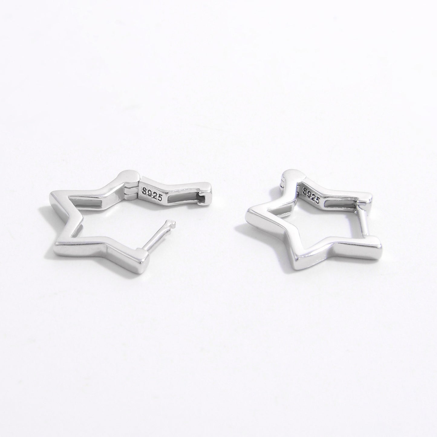 925 Sterling Silver Star Earrings - NocturnalExpressions