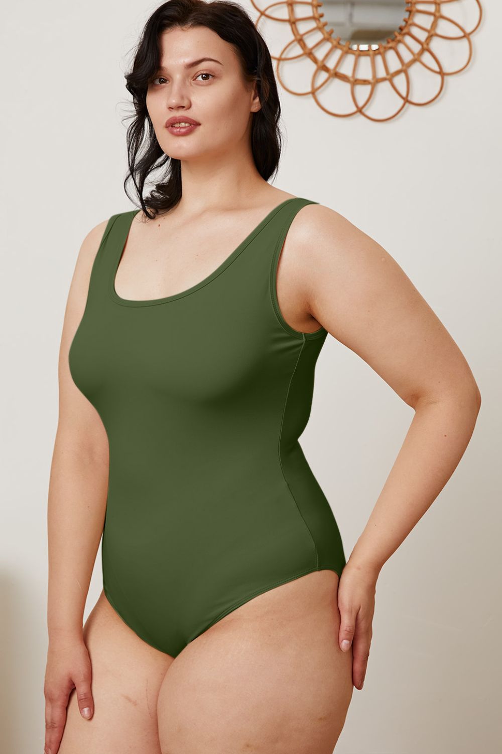 Basic Bae Full Size Square Neck Sleeveless Bodysuit - NocturnalExpressions