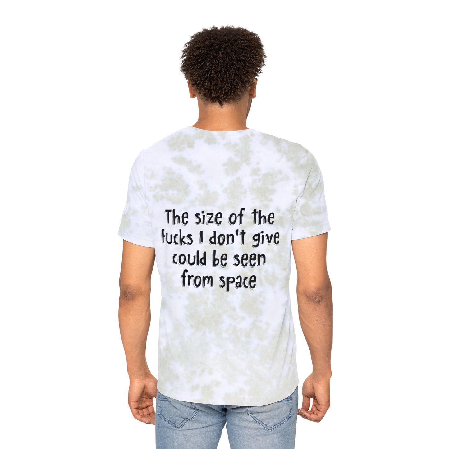 Alien Typographical Art Fashion Tie-Dyed T-Shirt