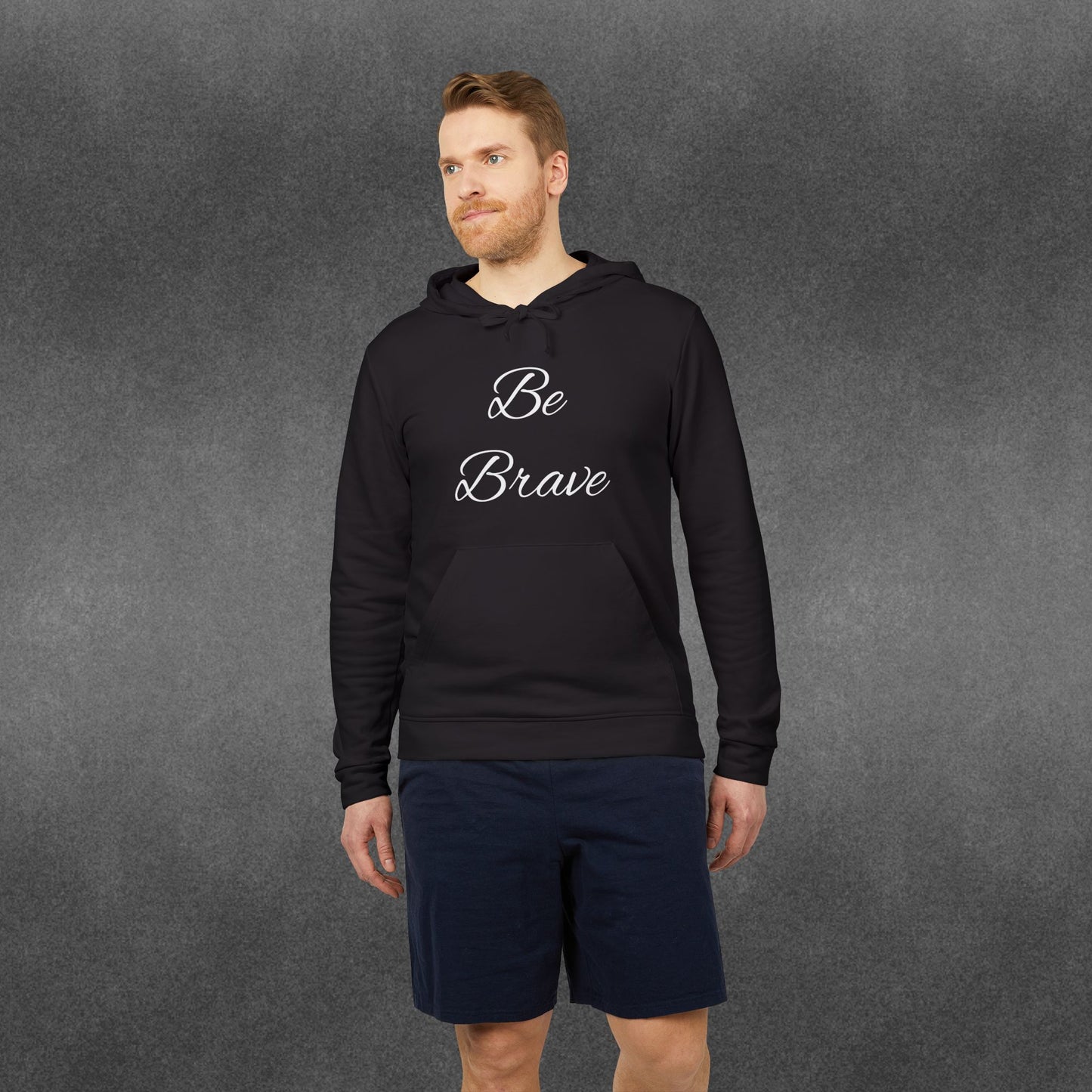 Be Brave Typography adidas® Unisex Fleece Hoodie