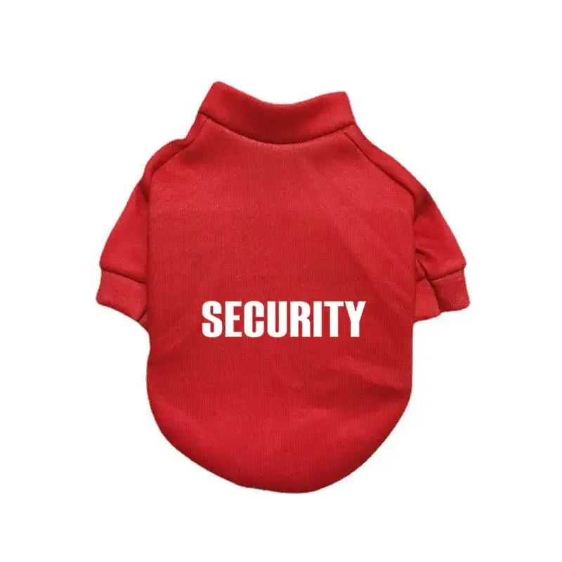 Canine Couture Security Typography Pet Jacket - NocturnalExpressions