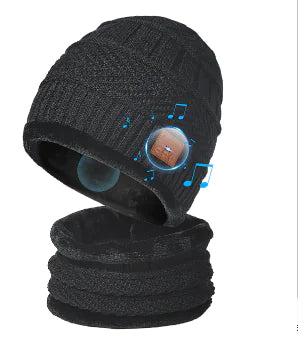 Beanie With Headphone Speaker and  Mic - NocturnalExpressions