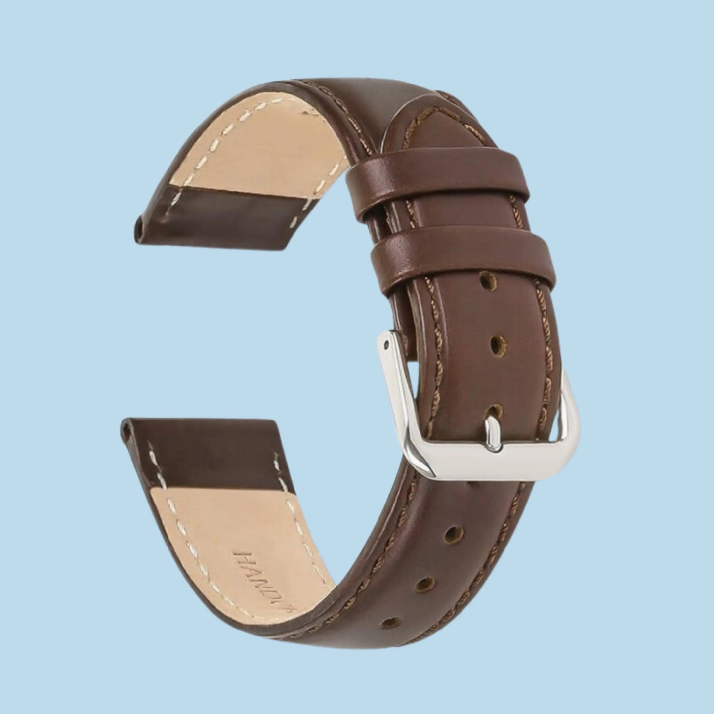 Brown Leather Watch Band - NocturnalExpressions