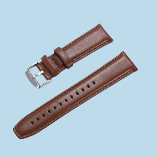 Brown Leather Watch Band - NocturnalExpressions