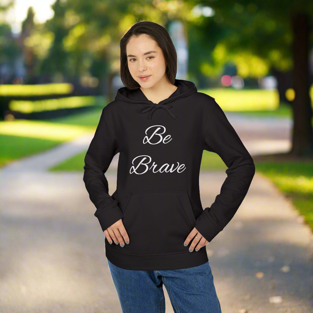 Be Brave Typography adidas® Unisex Fleece Hoodie