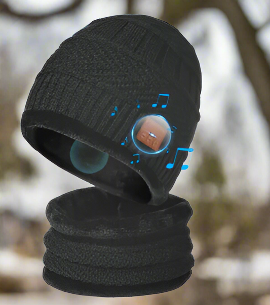 Beanie With Headphone Speaker and  Mic