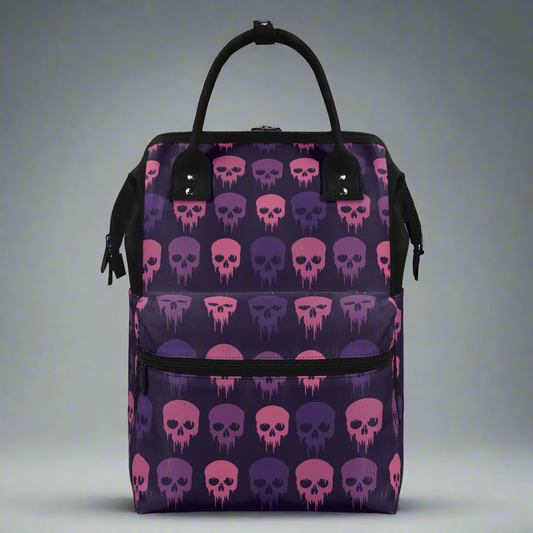 Skull Pattern Large Capacity Diaper Bag Mummy Backpack Nursing Bag